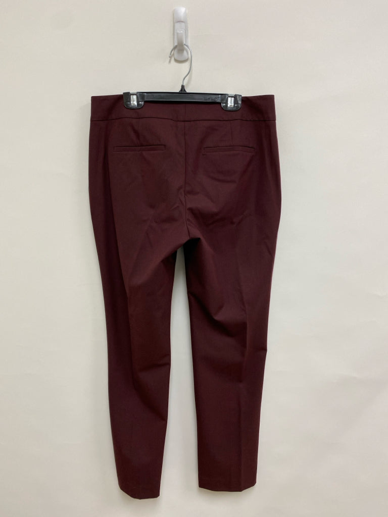 Ann Taylor Size 4 Burgundy Ladies Pants