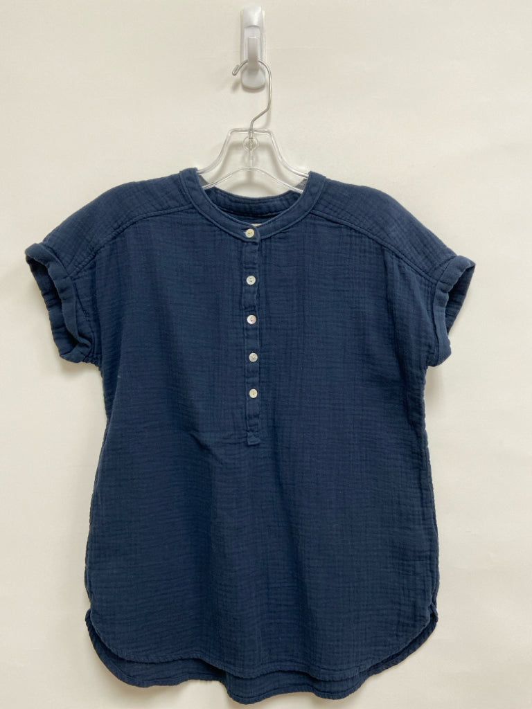FAHERTY Size XS Dark Navy Gauze Ladies Top