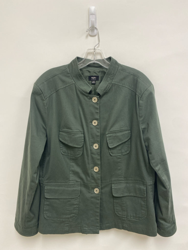 Mossimo  SIZE  20W Dark Olive Button Up Plus Size Jacket