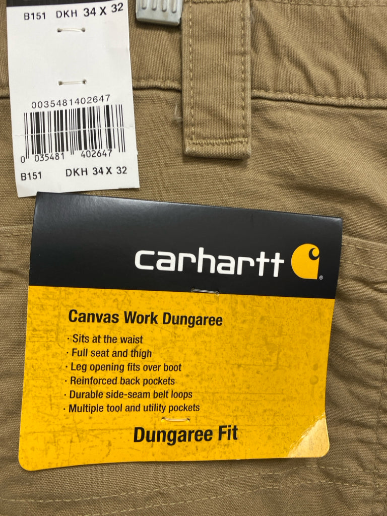 NWT Carhartt Size 34 Dark Khaki Men&