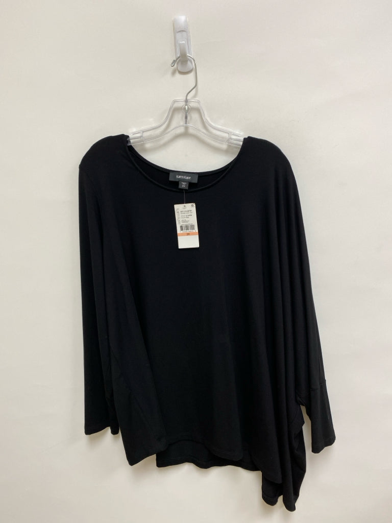 NWT Karen Kane Size 2X Black Plus Size Top