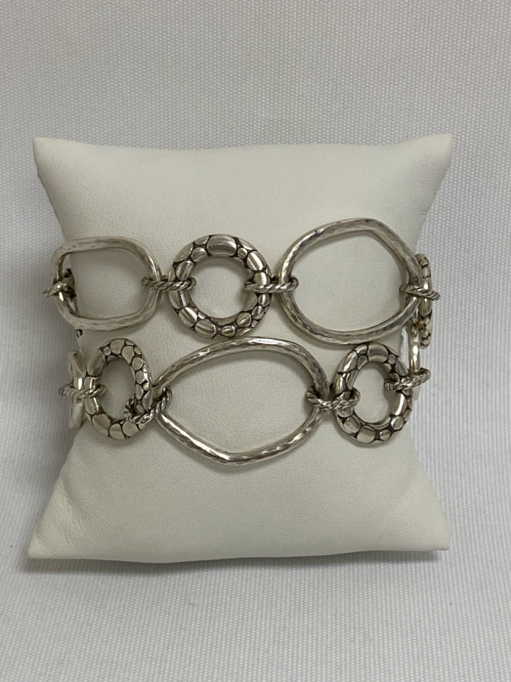 Brighton Silver Color Hammered Bracelet