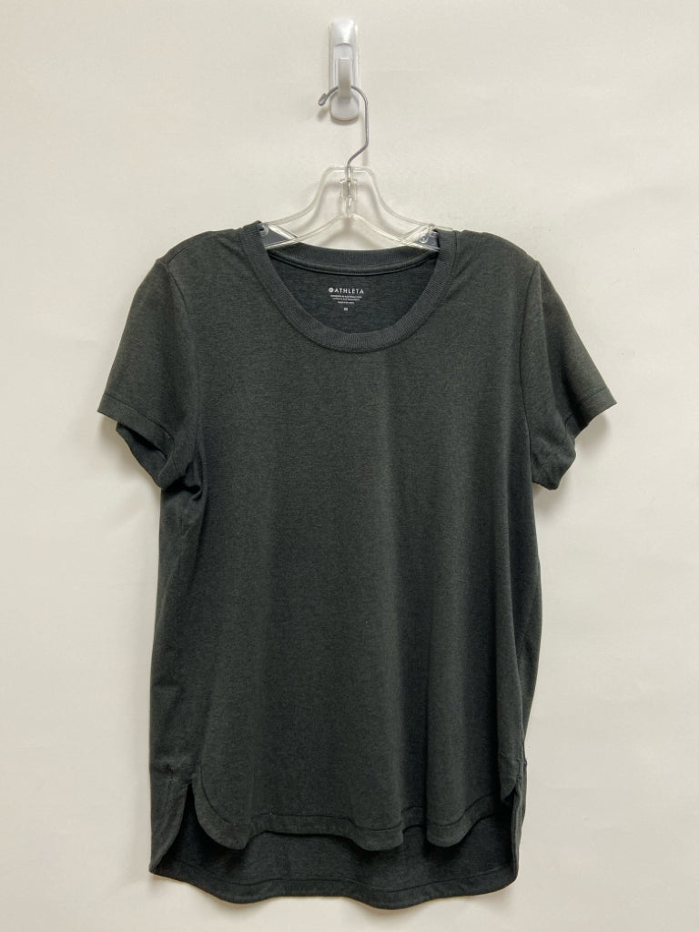 Athleta Size M Charcoal Short Sleeve Tee Ladies Top