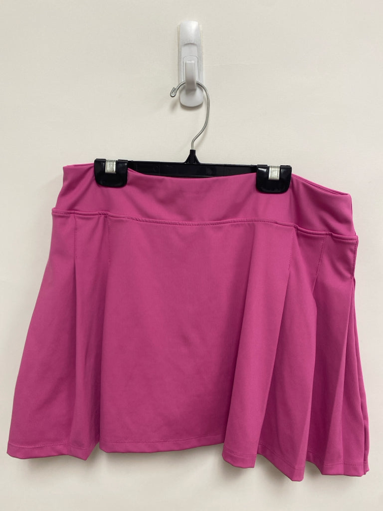 Tommy Bahama Size L Rose Pleated Athletic Skort