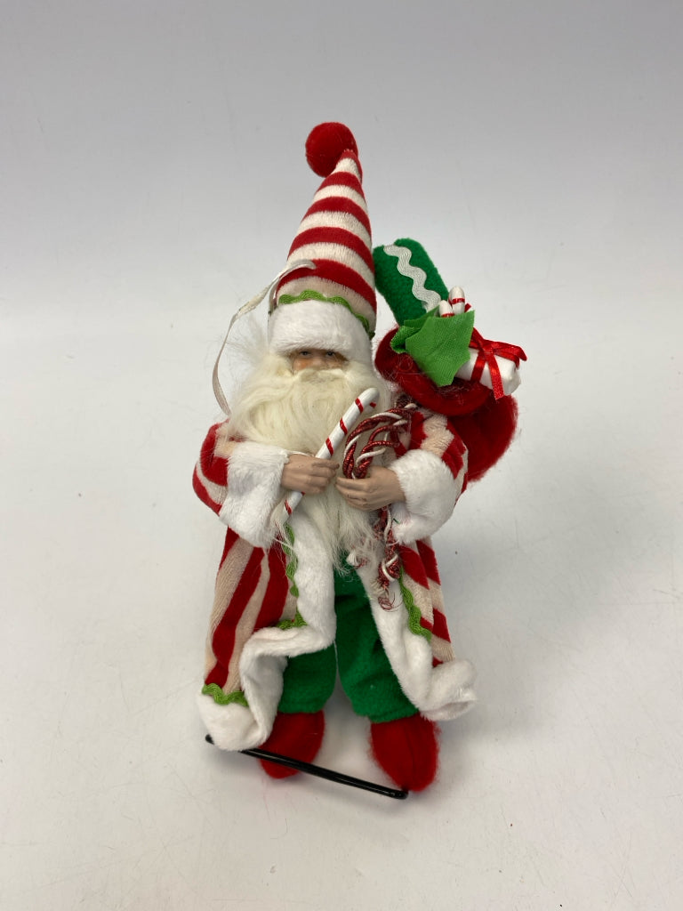 Red/White Green Stuffed Fabric Ornaments