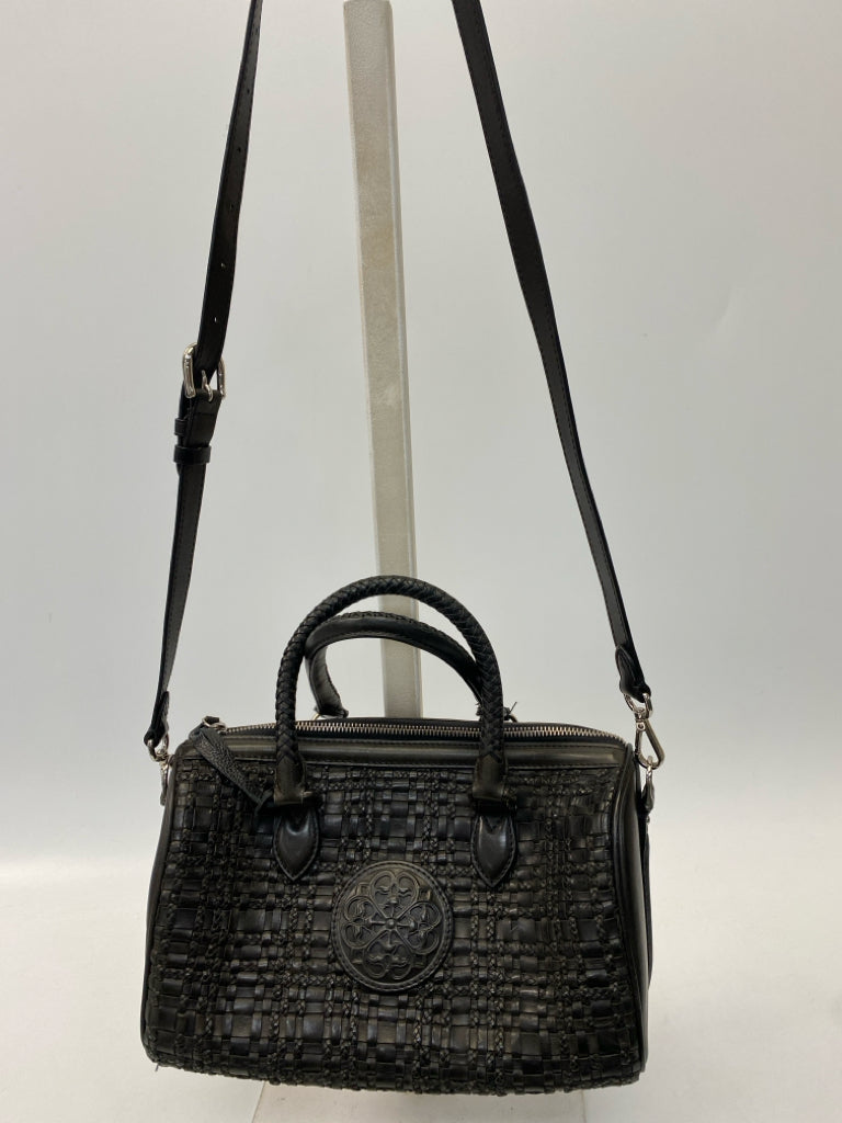 Brighton Black Woven Handbag