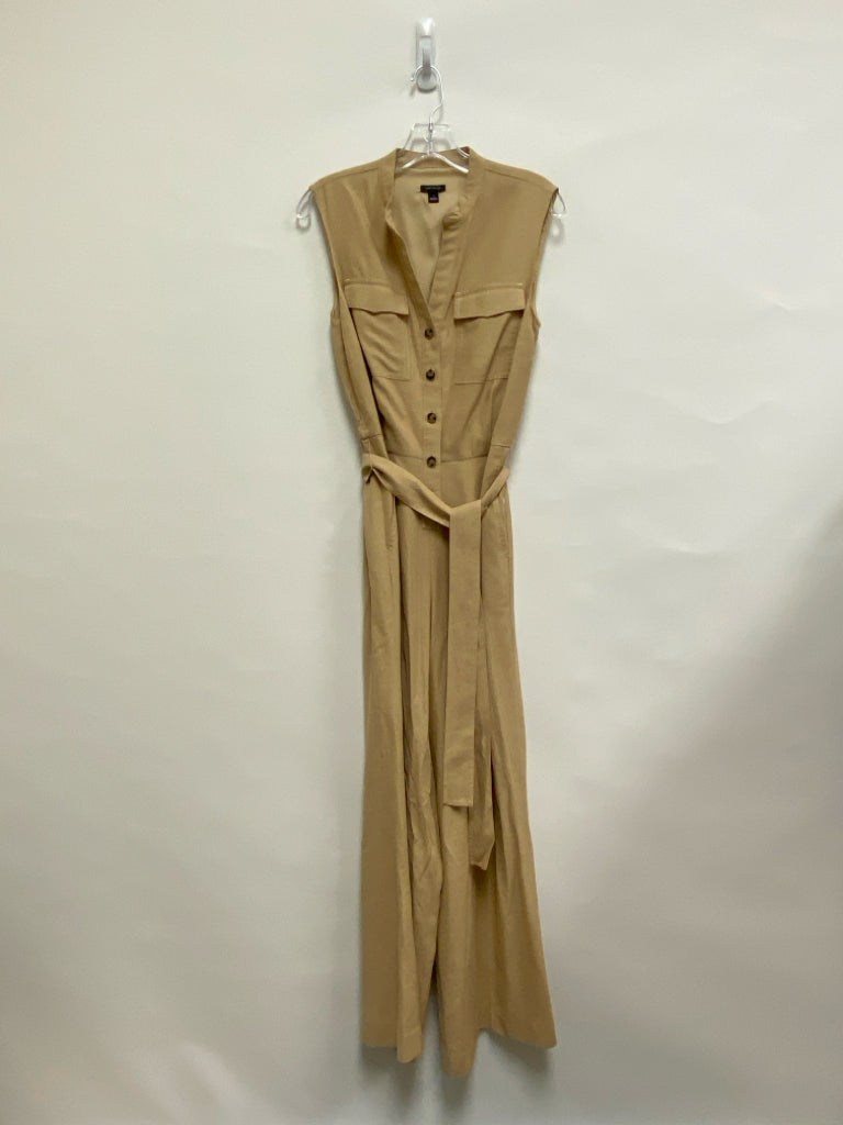 Ann Taylor Size 4 Beige Sleeveless Ladies Jumpsuit