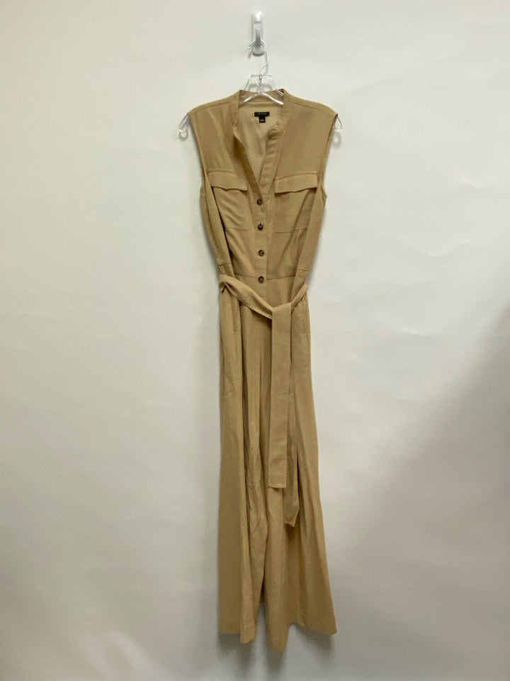 Ann Taylor Size 4 Beige Sleeveless Ladies Jumpsuit