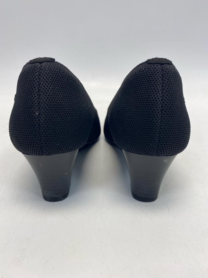 Vivaia EU Shoe Size 39.5 Black Fabric Heels