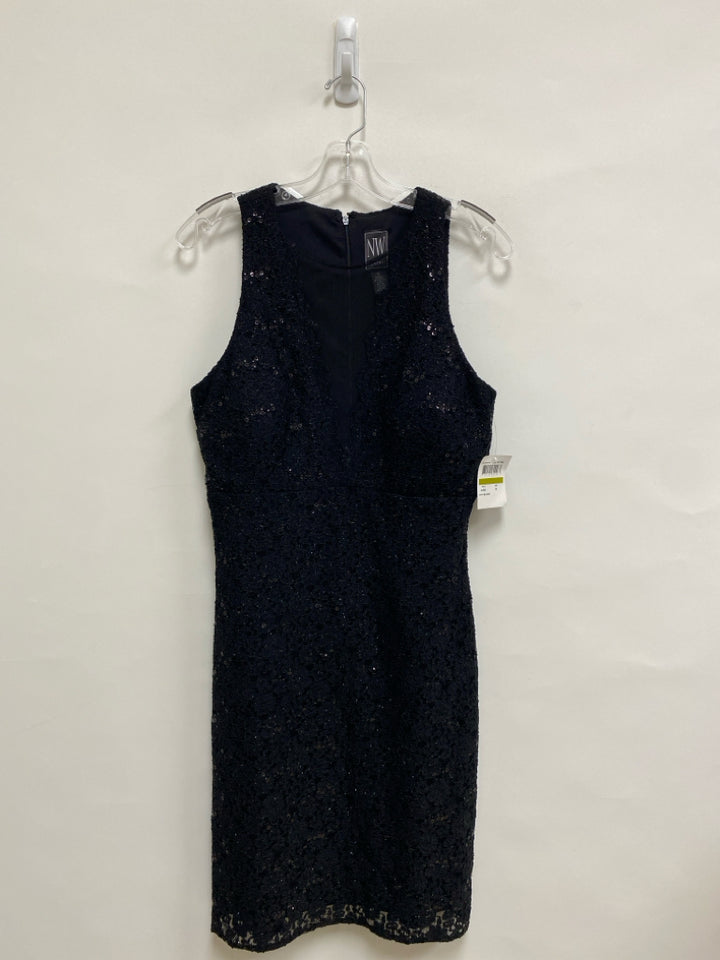 NWT Size 14 Black Lace Sleeveless Ladies Dress