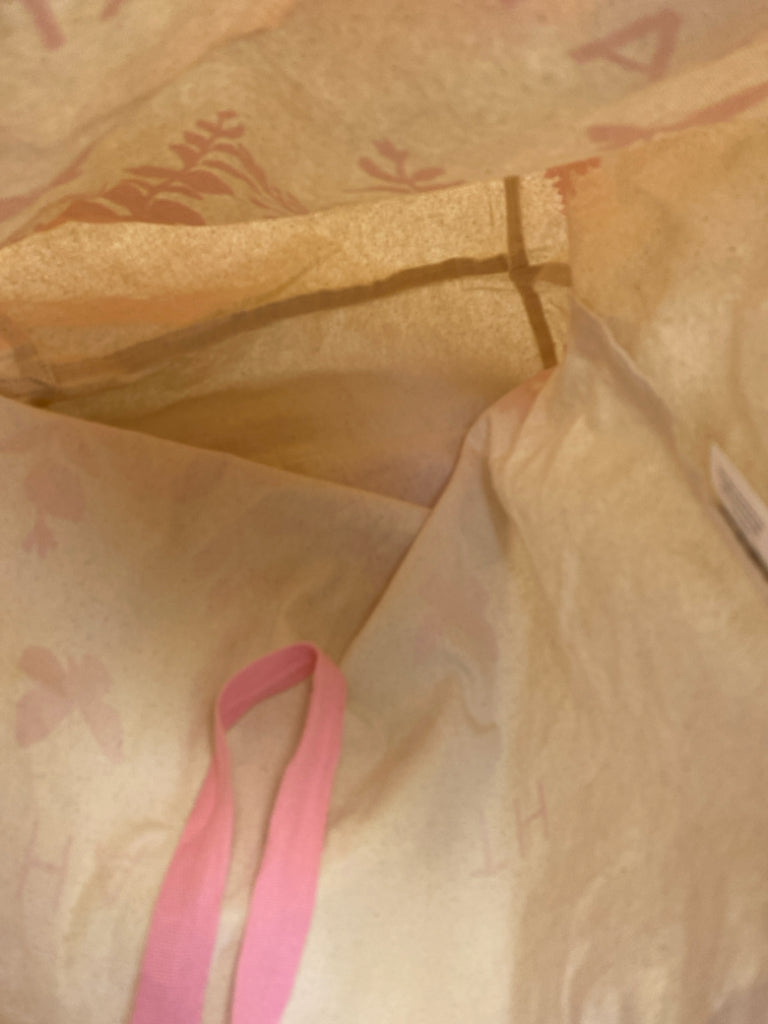 Natural Pink Canvas Tote Bag