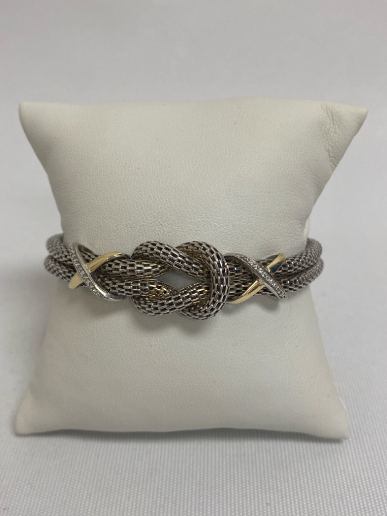 Silver Gold Sterling Silver Bracelet