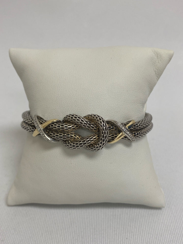 Silver Gold Sterling Silver Bracelet