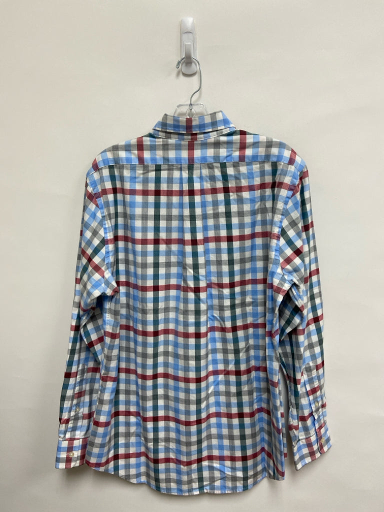 Vineyard Vines Size M White/Blue Red/Green Checkered Men&