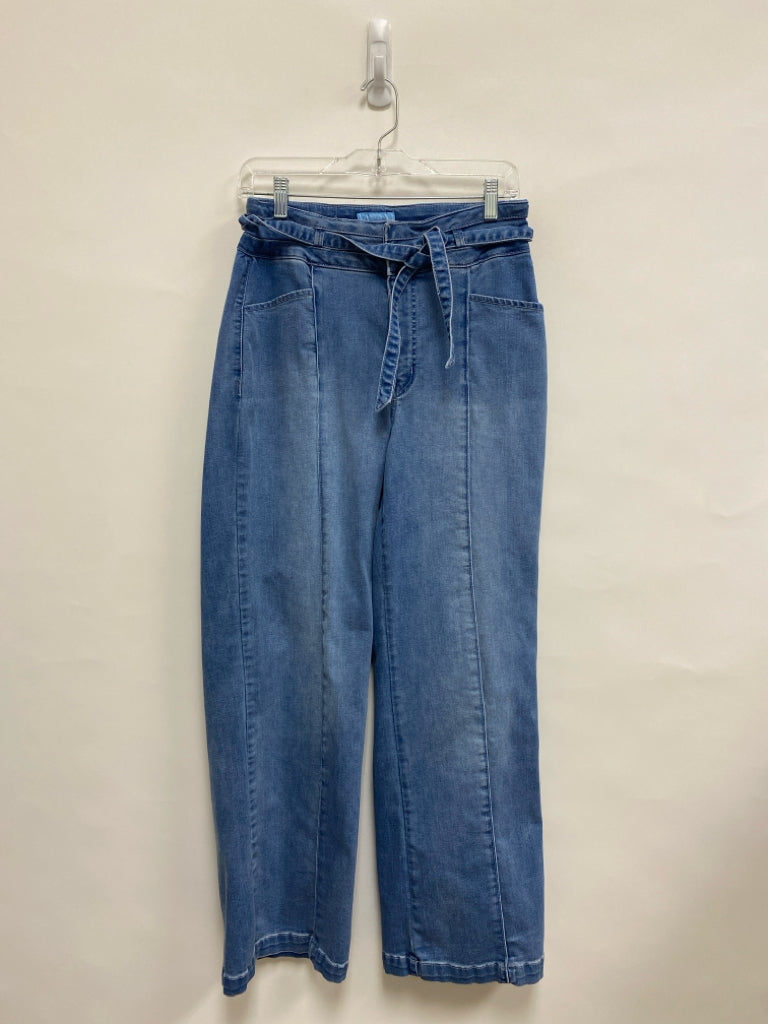 Draper James Size 10 Light Blue Wide Leg Ladies Jeans