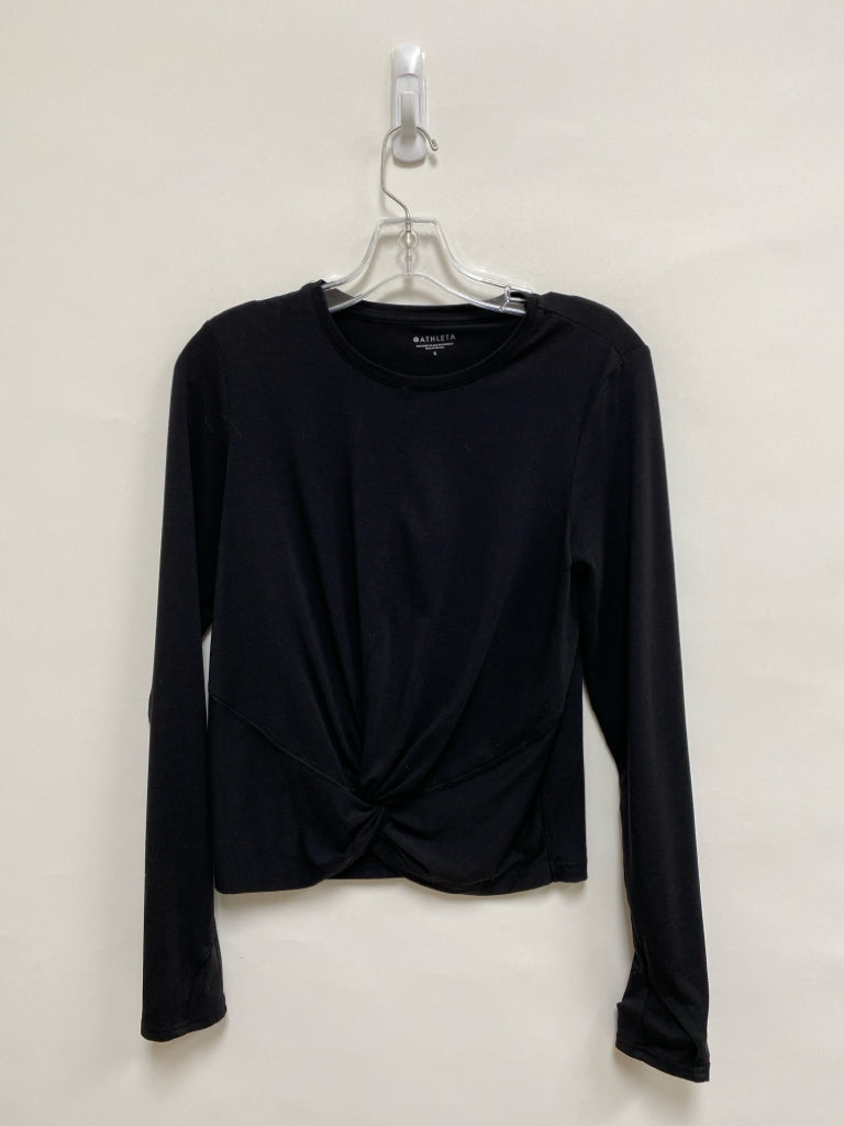 Athleta Size S Black Twisted Athletic Top