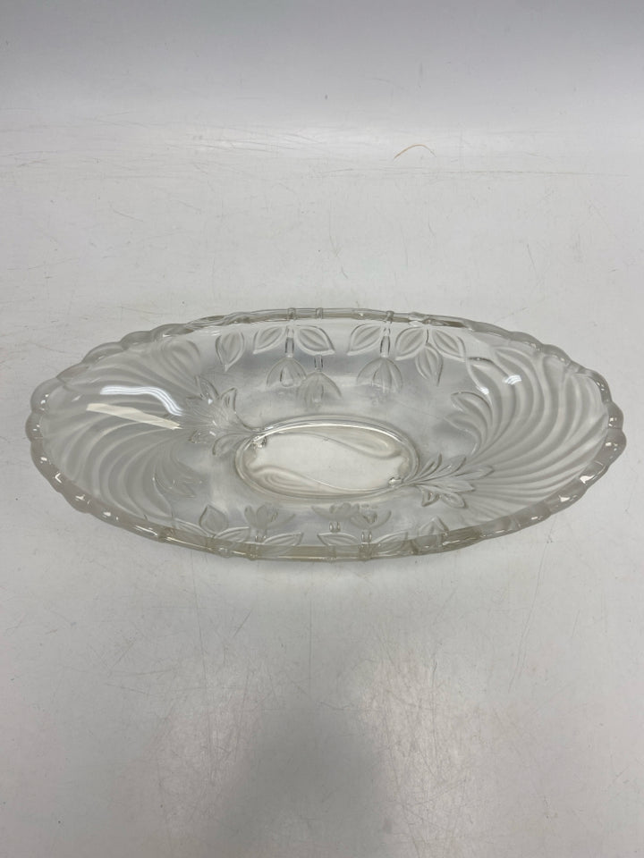 Frosted Clear Flowers Glass Bowl(s)