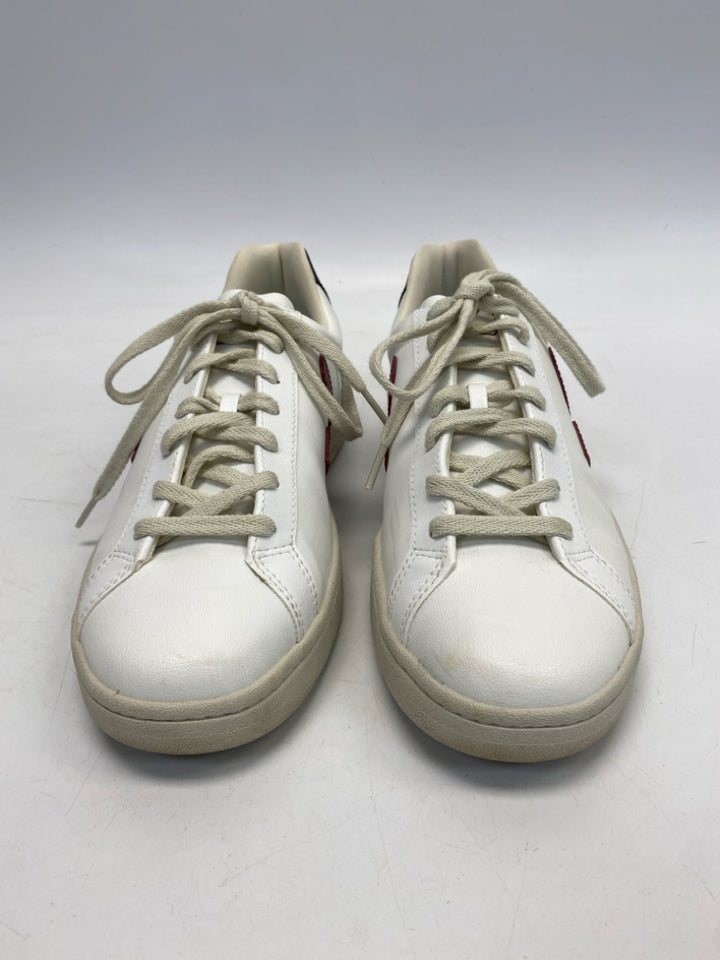 Veja US Shoe Size 11 Wht/blk Red Lace-up Sneakers