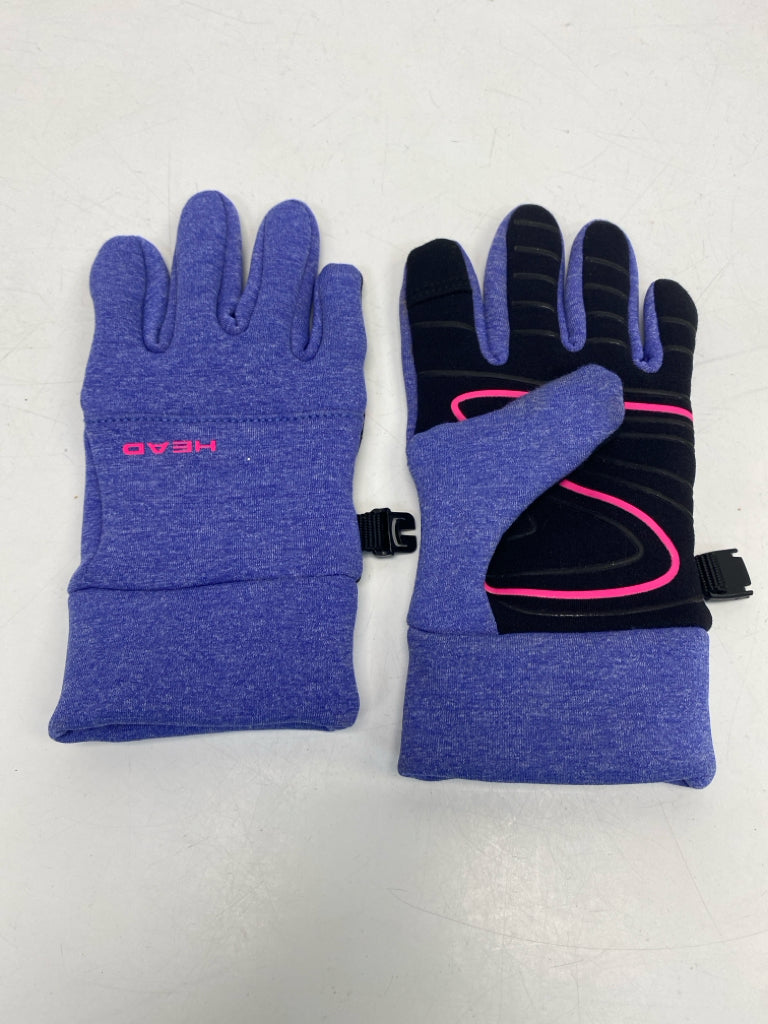 Head SIZE M Purple Black Kids Winter Gloves