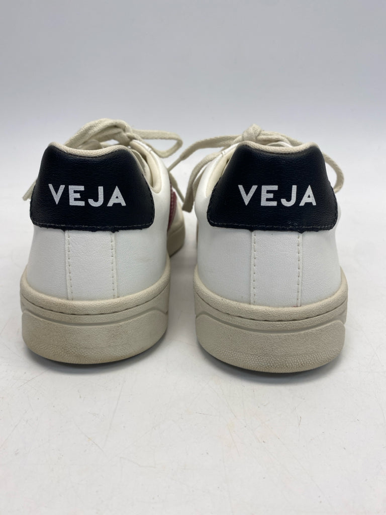 Veja US Shoe Size 11 Wht/blk Red Lace-up Sneakers