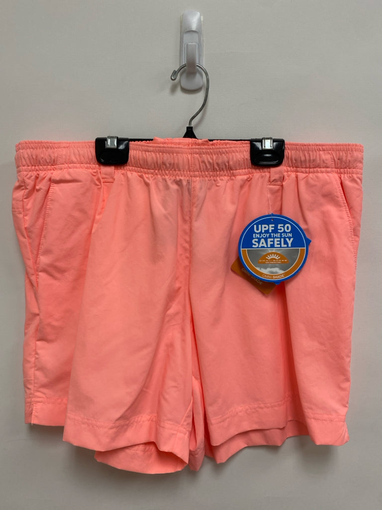 NWT Columbia Size L Neon Coral Pull-on Ladies Shorts
