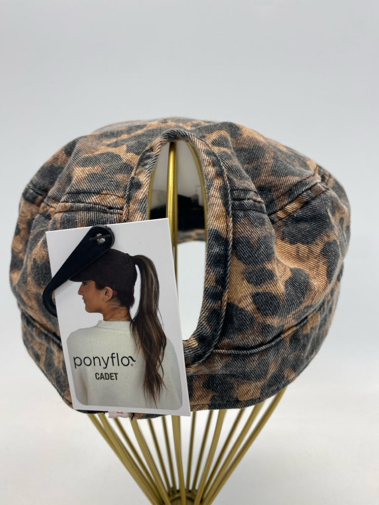 NWT Brown Black Animal Print Baseball Hat
