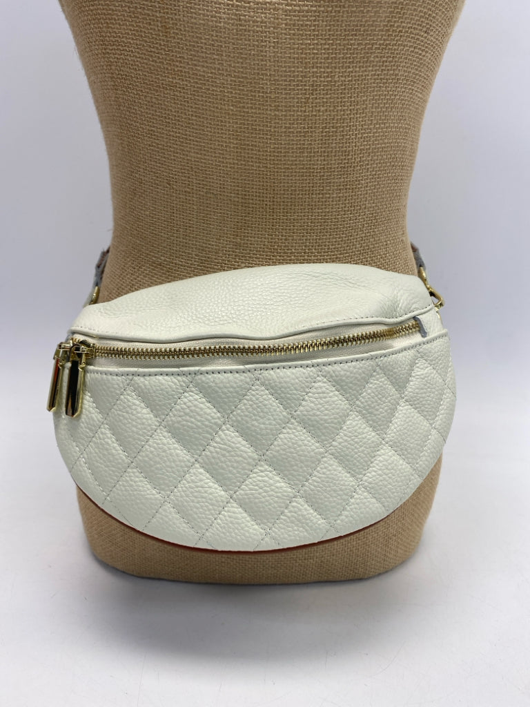Cream Quilted Belt