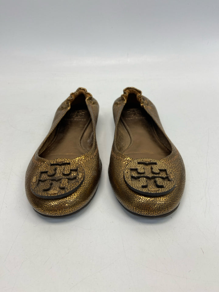 Tory Burch  Size 7 Bronze Metallic Flats