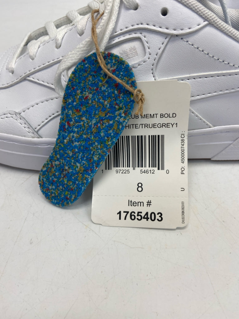 NWT Reebok US Size 8 White Lace-up Sneakers