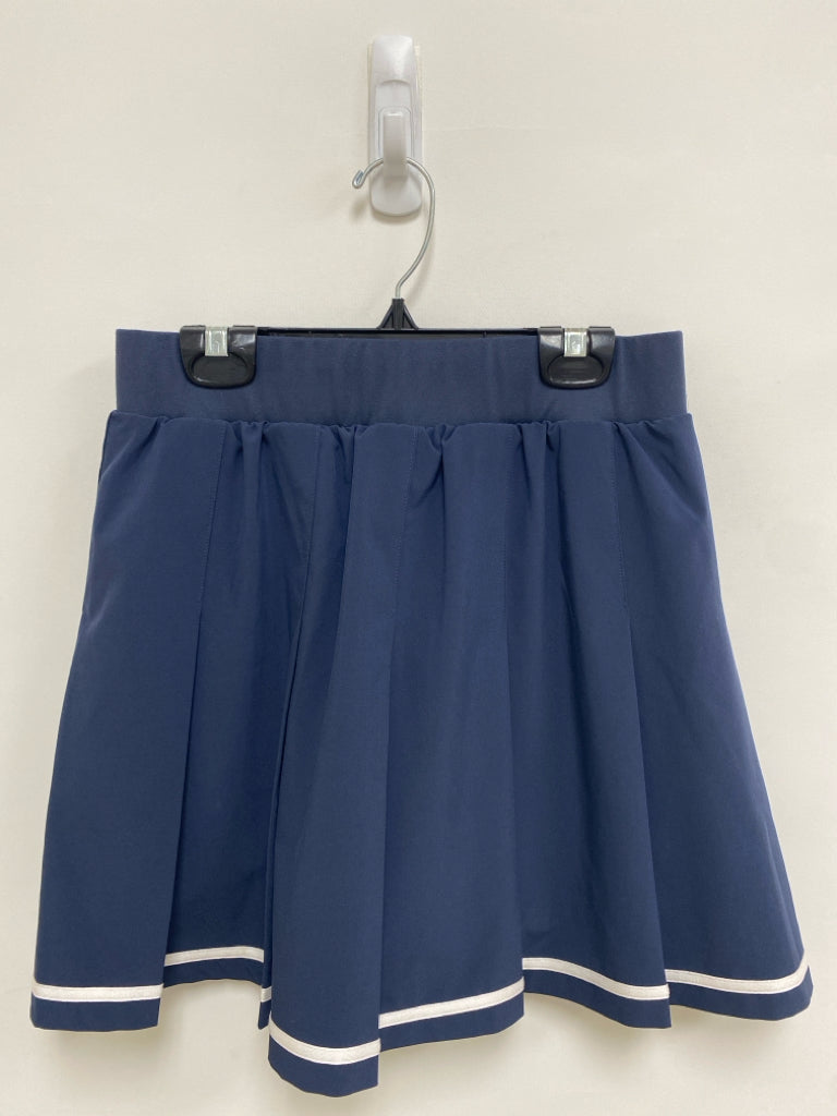 VARLEY Size S Navy White Trimmed Pleats Athletic Skort