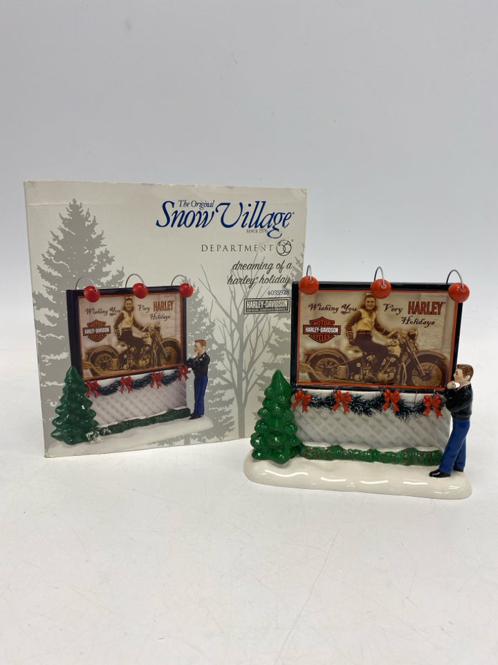 Dept. 56 Multi Color2014 Snow Village Dreaming of a Harley Holiday