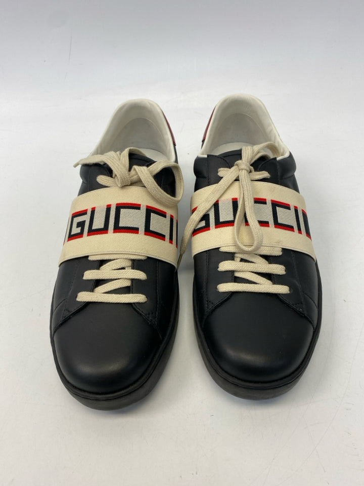 NWOT Gucci Size 10 Beige Cream Leather Men&