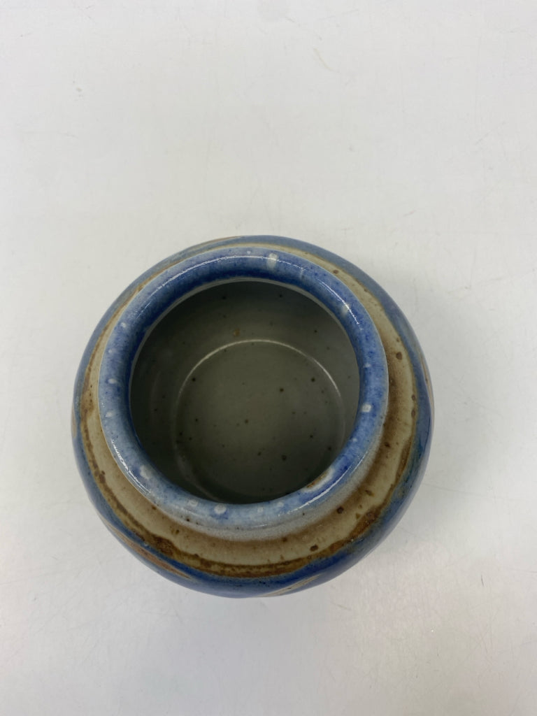 Blue Brown Pottery