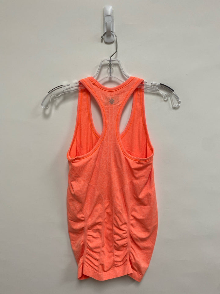 Athleta Size S Neon Orange Tank Athletic Top