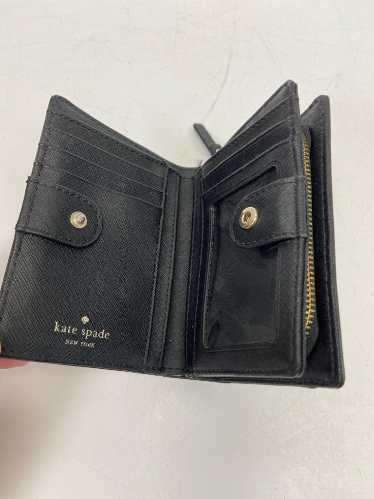 Kate Spade Black Peach Flower(s) Wallet