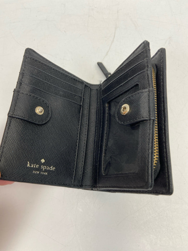 Kate Spade Black Peach Flower(s) Wallet