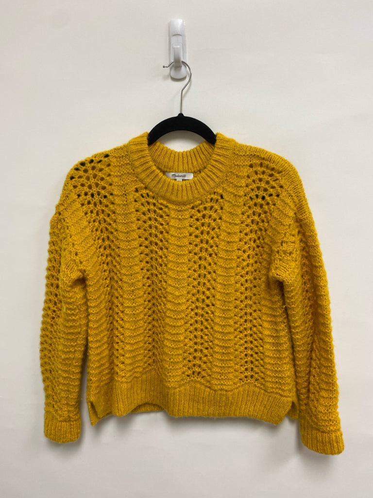 Madewell Size XXS Yellow Alpaca/Wool Blend Ladies Sweater