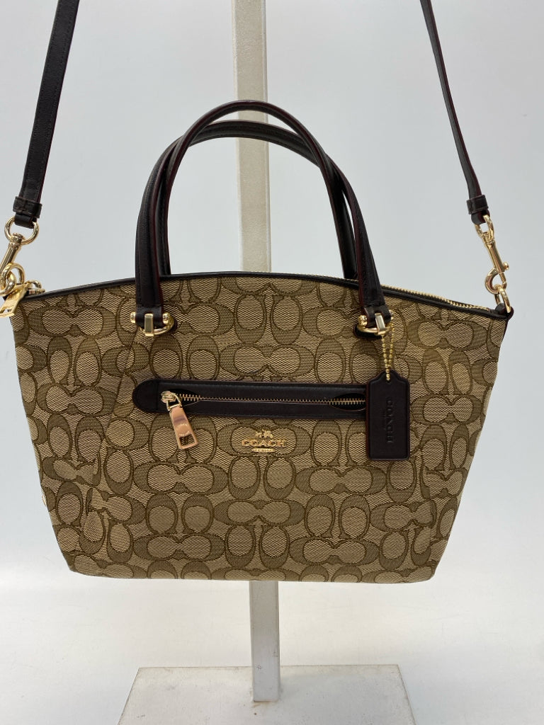 Coach Tan Prairie Convertible Satchel 58875