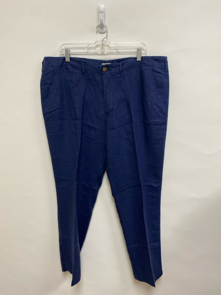 Size 40 Navy Linen Men&