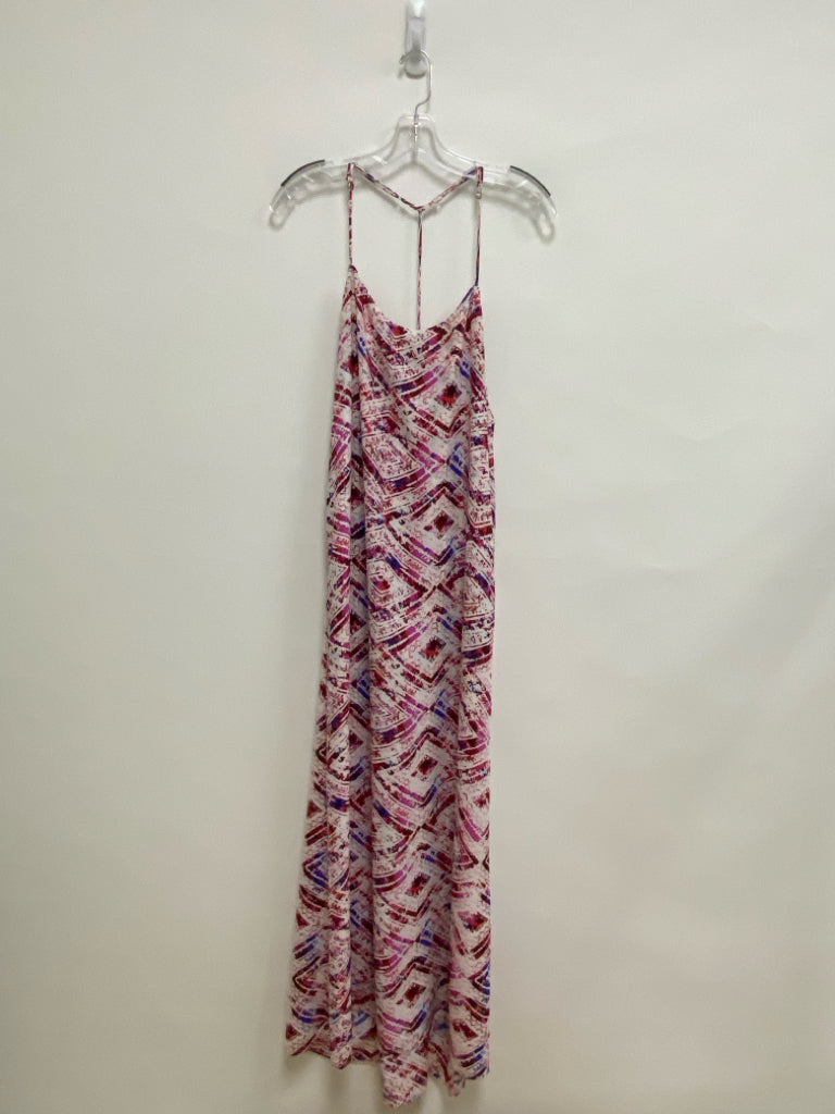 show me your MUMU Size M White/Pink Blue/Red Diamond Print Ladies Dress