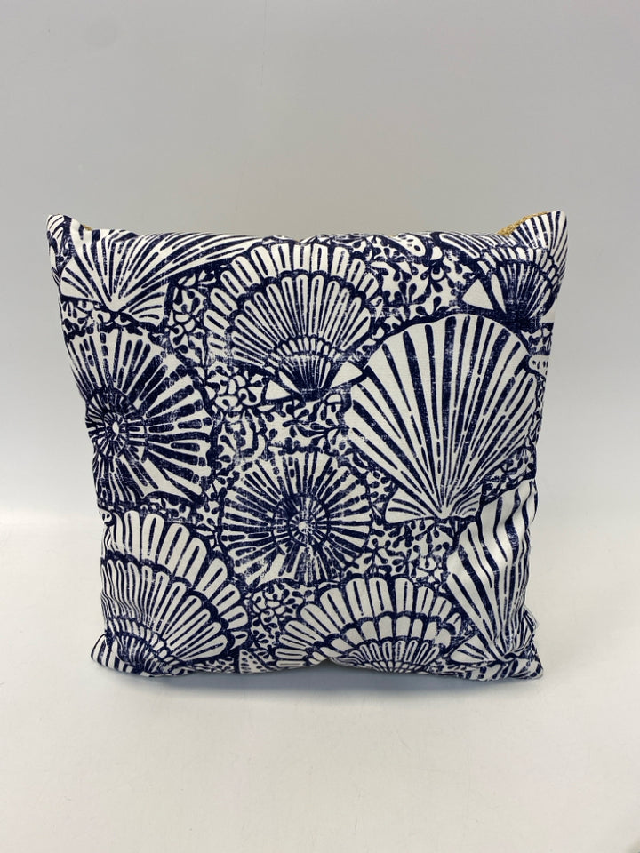 Tommy Bahama White Navy Pillow