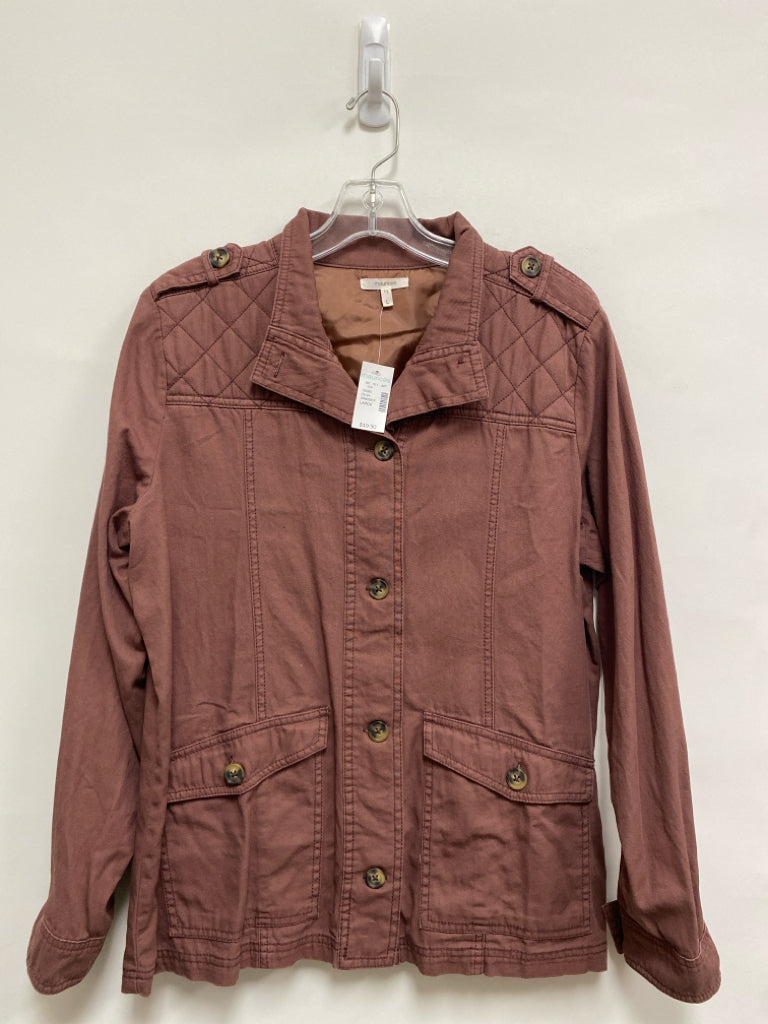 NWT maurices Size L Dusty Rose Button Up Ladies Jacket