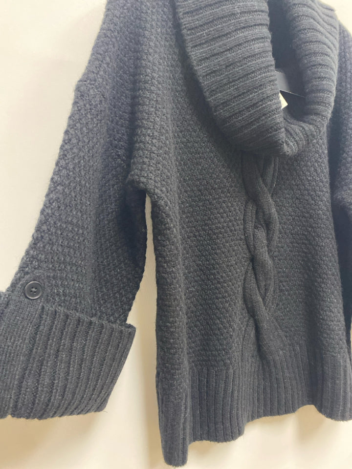 NWT Talbots Size M Black Cowl Neck Ladies Sweater