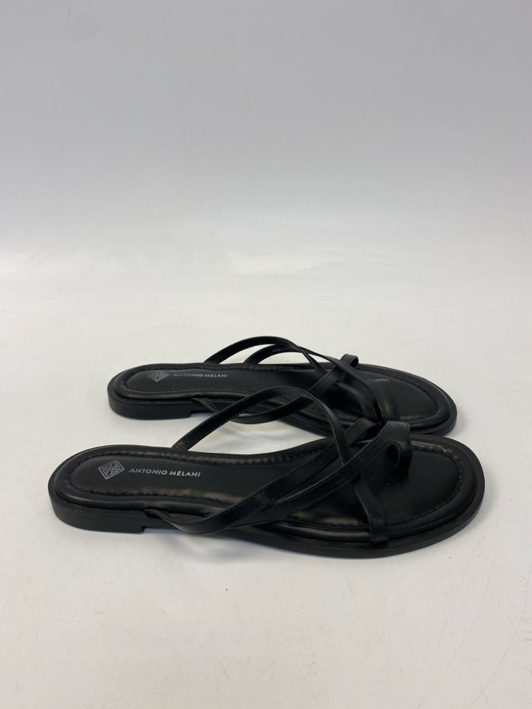 Antonio Melani  Size 8.5 Black Crisscross Sandals