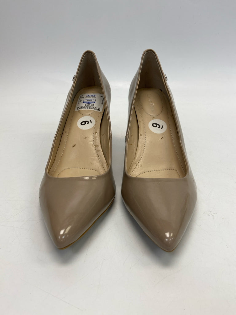 Calvin Klein  Size 9 Nude Patent Heels