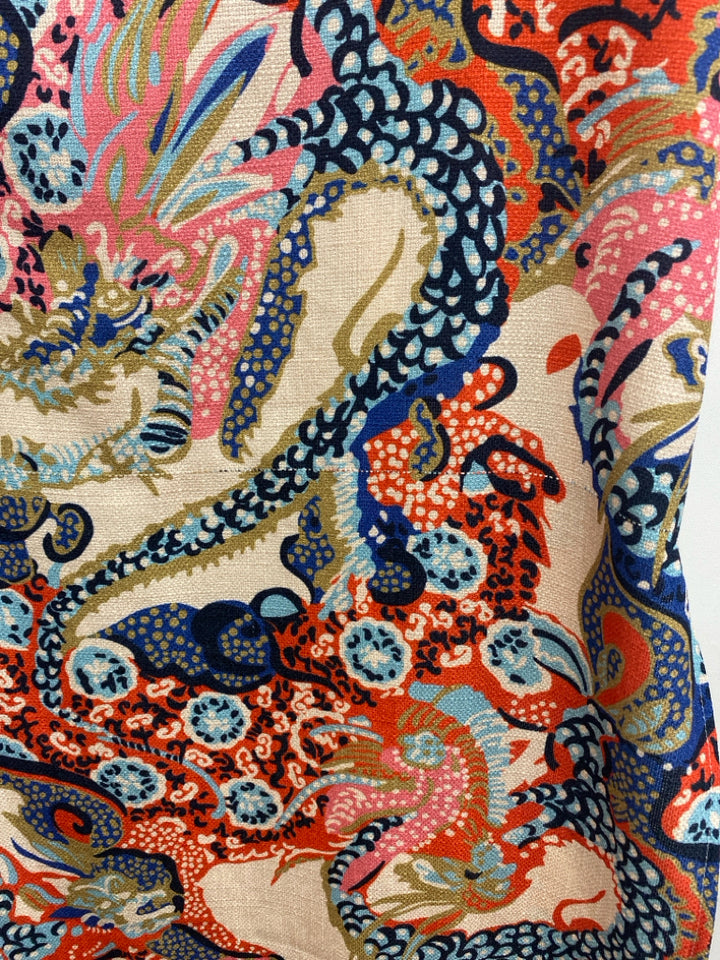 CK Bradley Size S Beige/Blk Red/Multi Abstract Maxi Ladies Dress