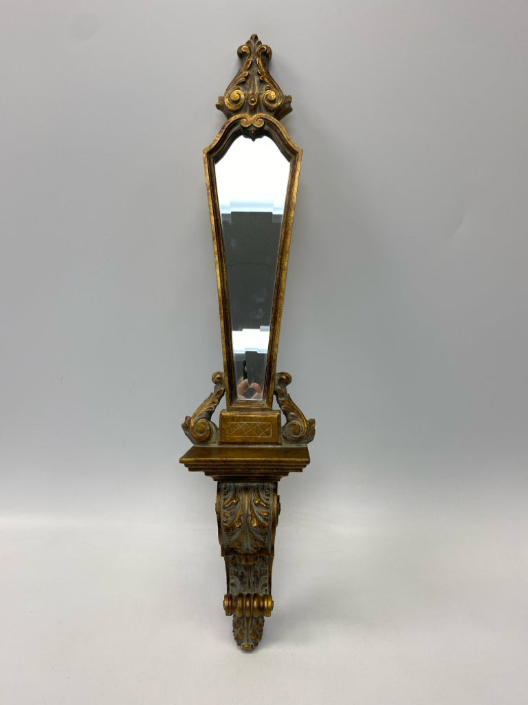 Bombay Co. Gold Gray Acanthus Sconce