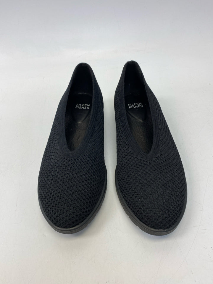 Eileen Fisher US Shoe Size 8 Black Knit Flats