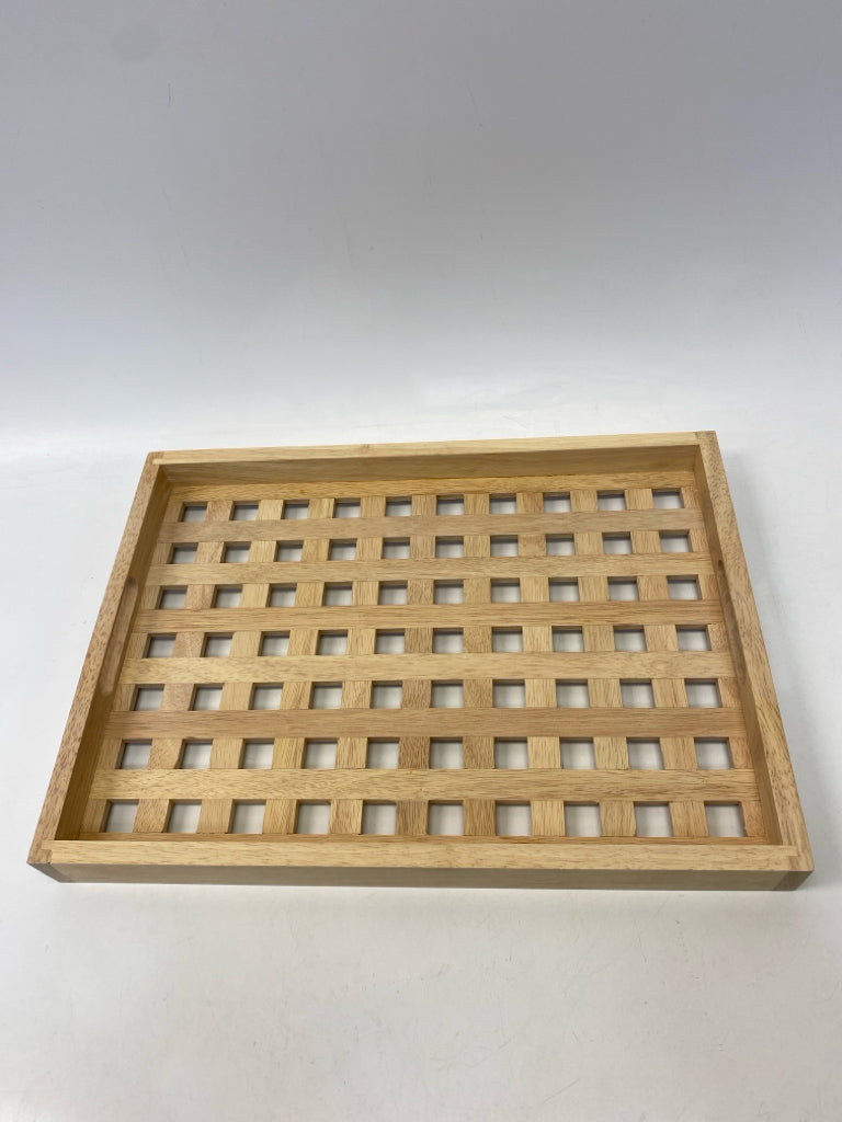 Natural Cut-Out Wood Tray