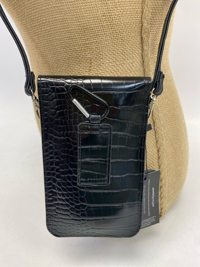 NWT Black Embossed Crossbody